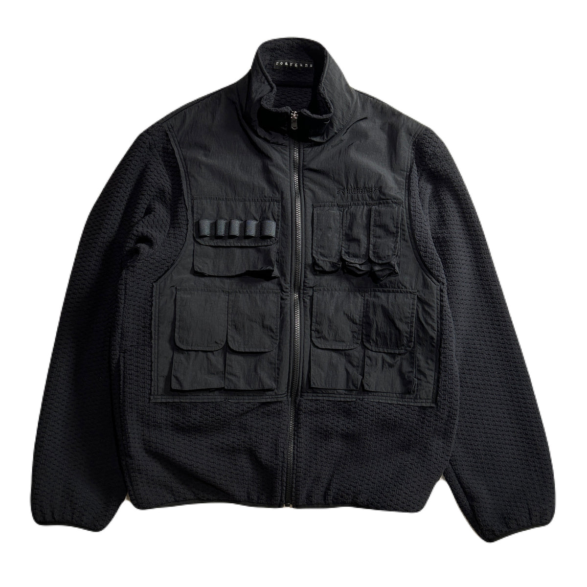 FLEECE NYLON JACKET / BLACK – roarguns ONLINE STORE
