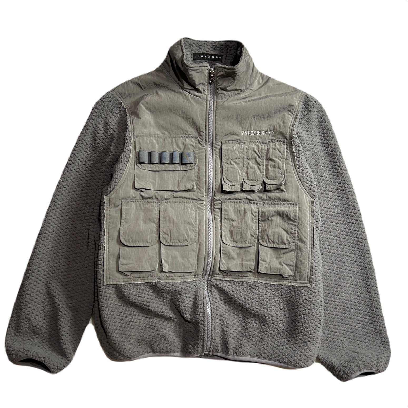 将图片加载到图库查看器,FLEECE NYLON JACKET / GRAY
