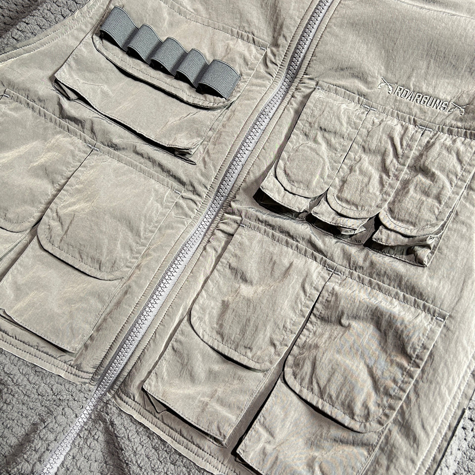 将图片加载到图库查看器,FLEECE NYLON JACKET / GRAY