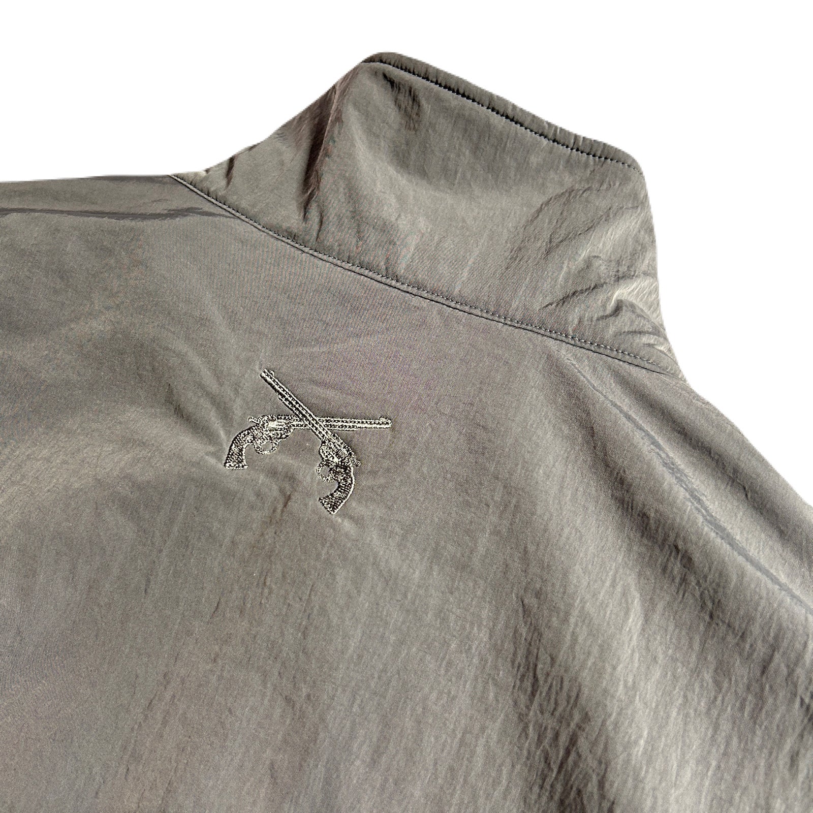 将图片加载到图库查看器,FLEECE NYLON JACKET / GRAY