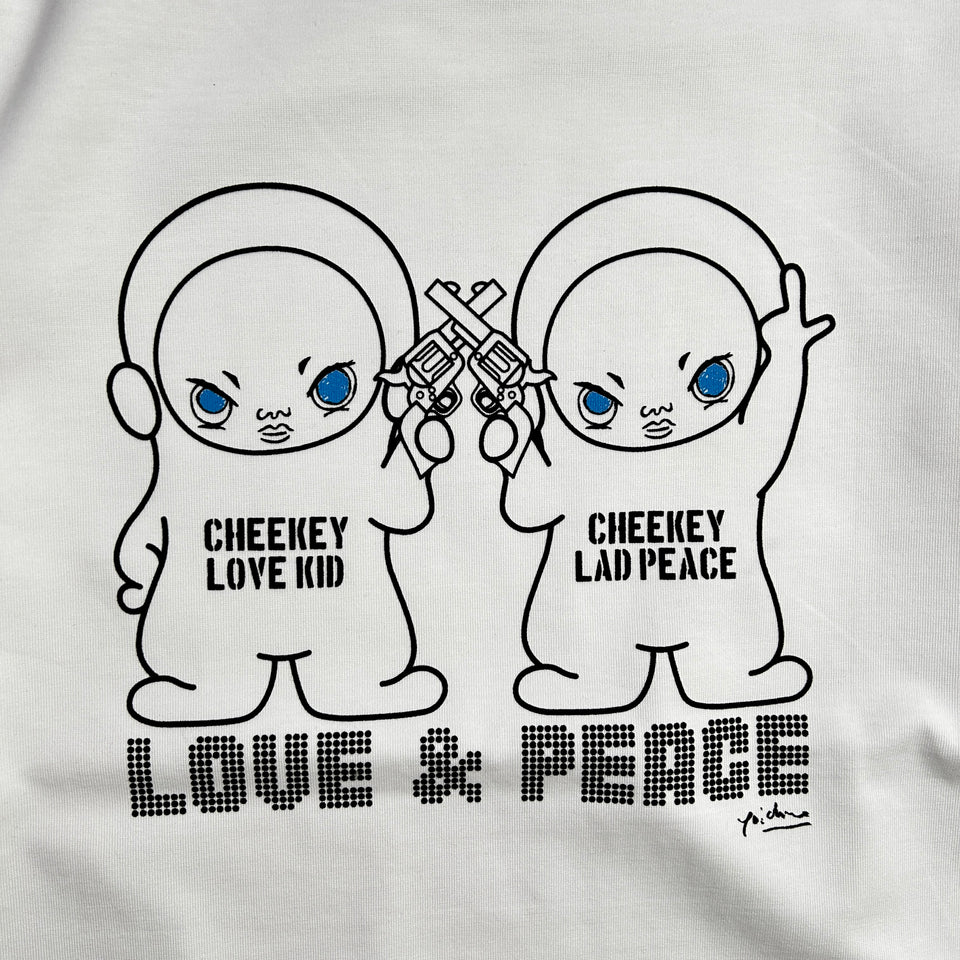 画像をギャラリービューアに読み込む, CHEEKEY PRINT L/S T-SHIRT / WHITE