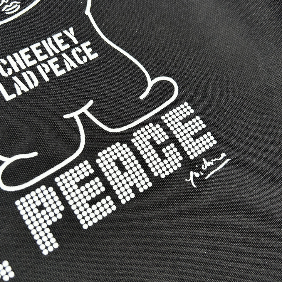画像をギャラリービューアに読み込む, CHEEKEY PRINT L/S T-SHIRT / BLACK