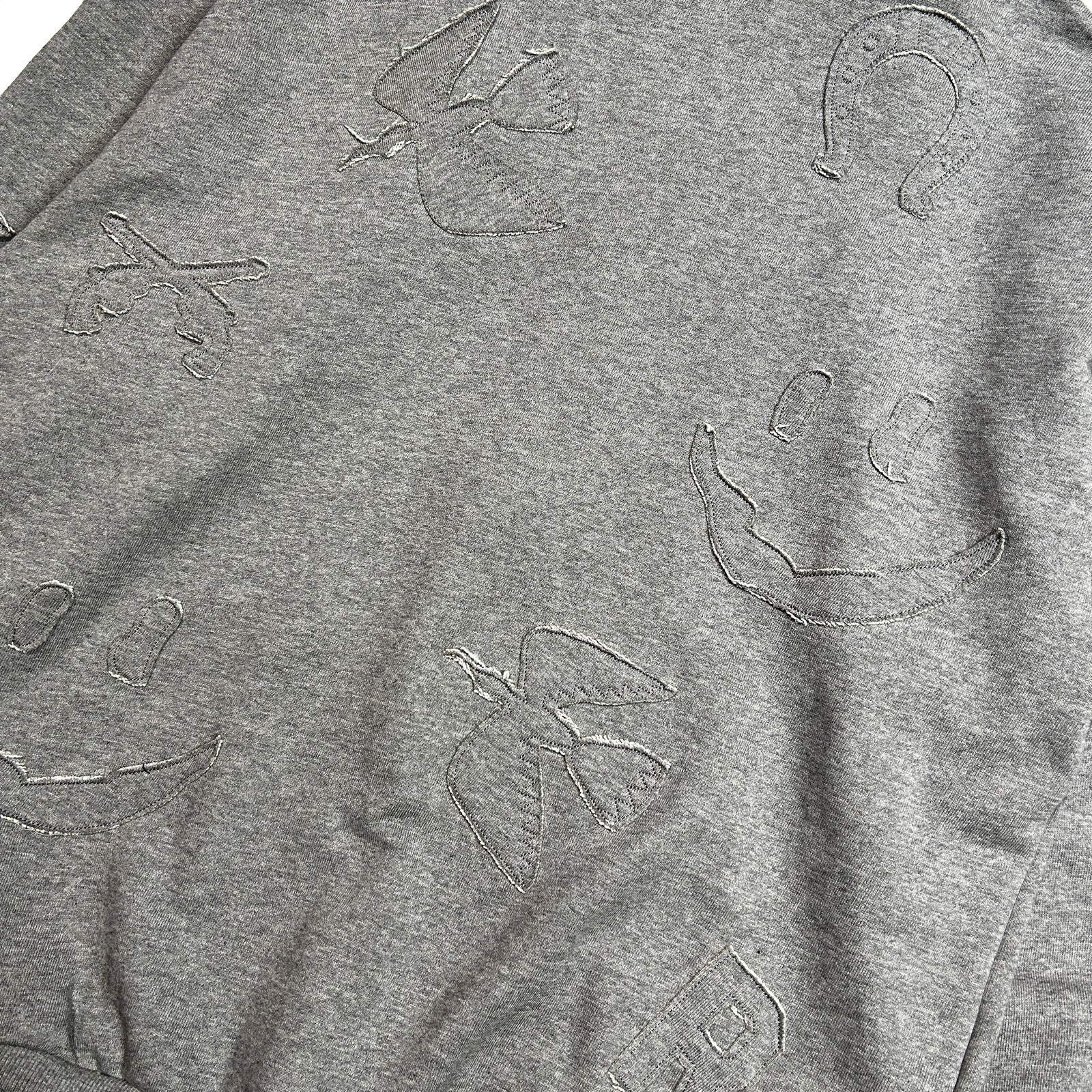 Load image into Gallery viewer, MIX EMBROIDERY PATCH HOODIE / GRAY