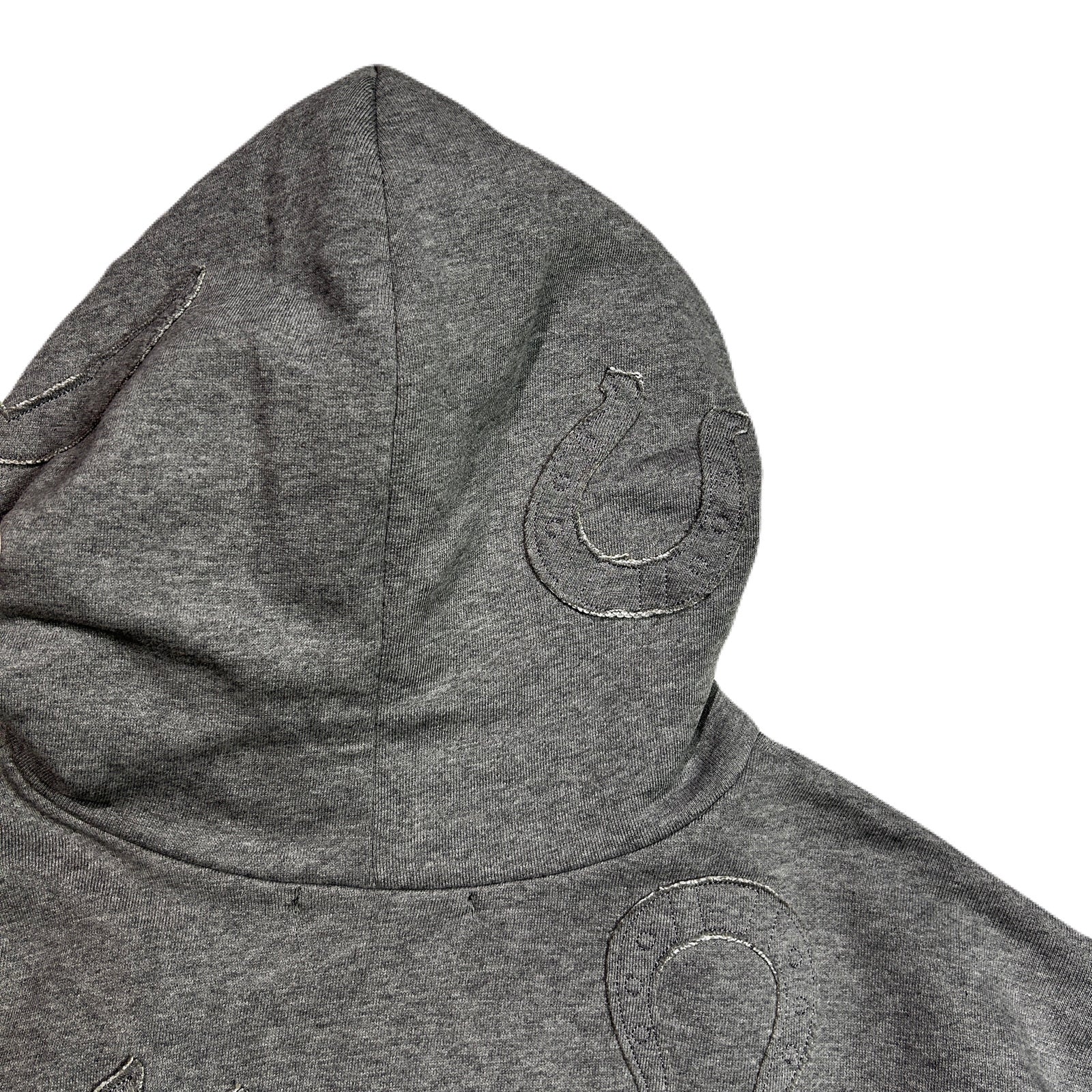 Load image into Gallery viewer, MIX EMBROIDERY PATCH HOODIE / GRAY