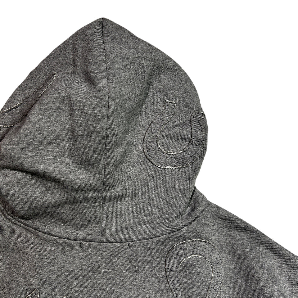 Load image into Gallery viewer, MIX EMBROIDERY PATCH HOODIE / GRAY