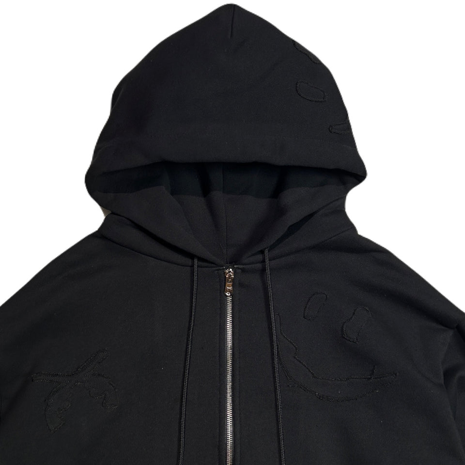 Load image into Gallery viewer, MIX EMBROIDERY PATCH HOODIE / BLACK