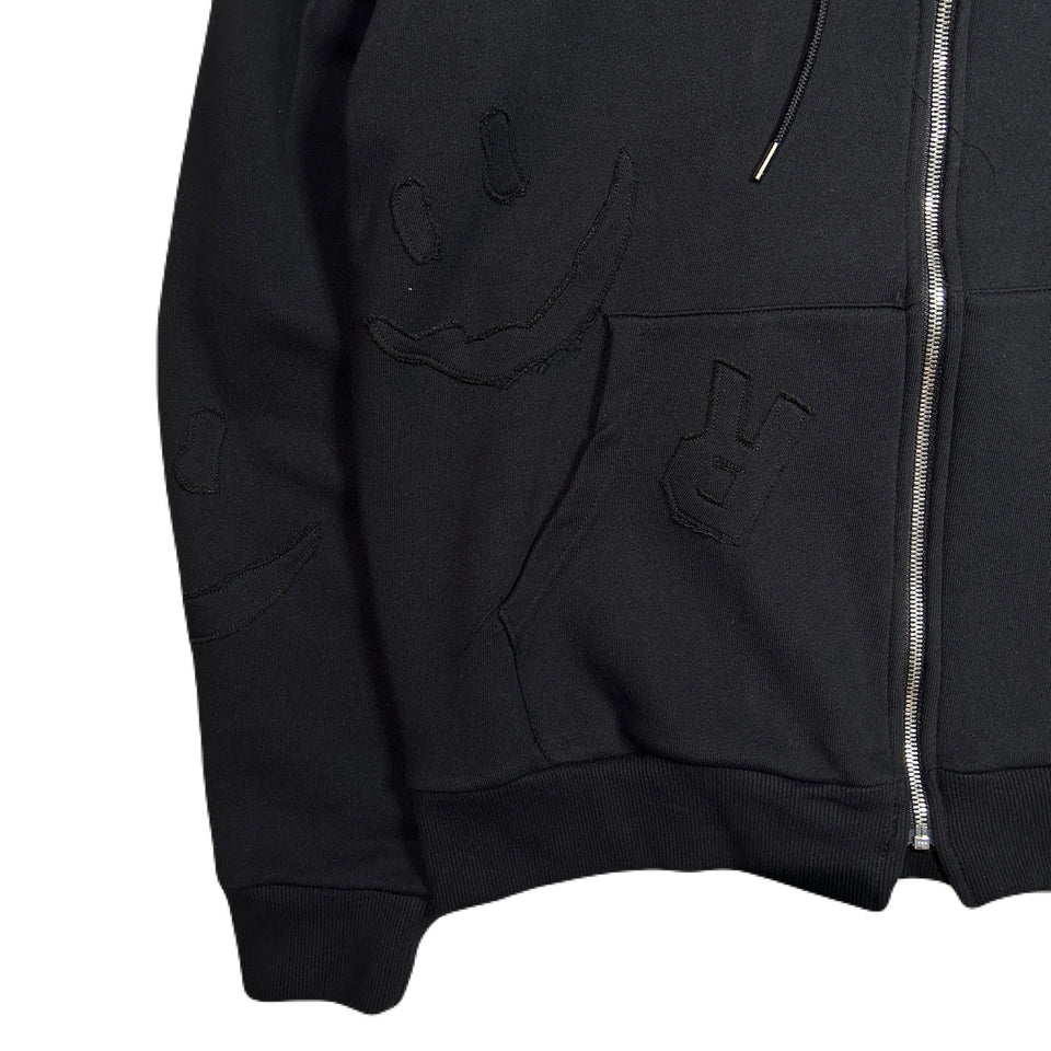 Load image into Gallery viewer, MIX EMBROIDERY PATCH HOODIE / BLACK