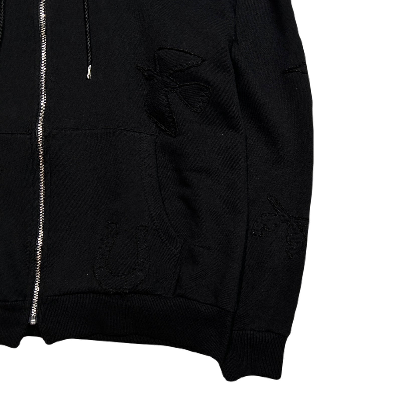 Load image into Gallery viewer, MIX EMBROIDERY PATCH HOODIE / BLACK
