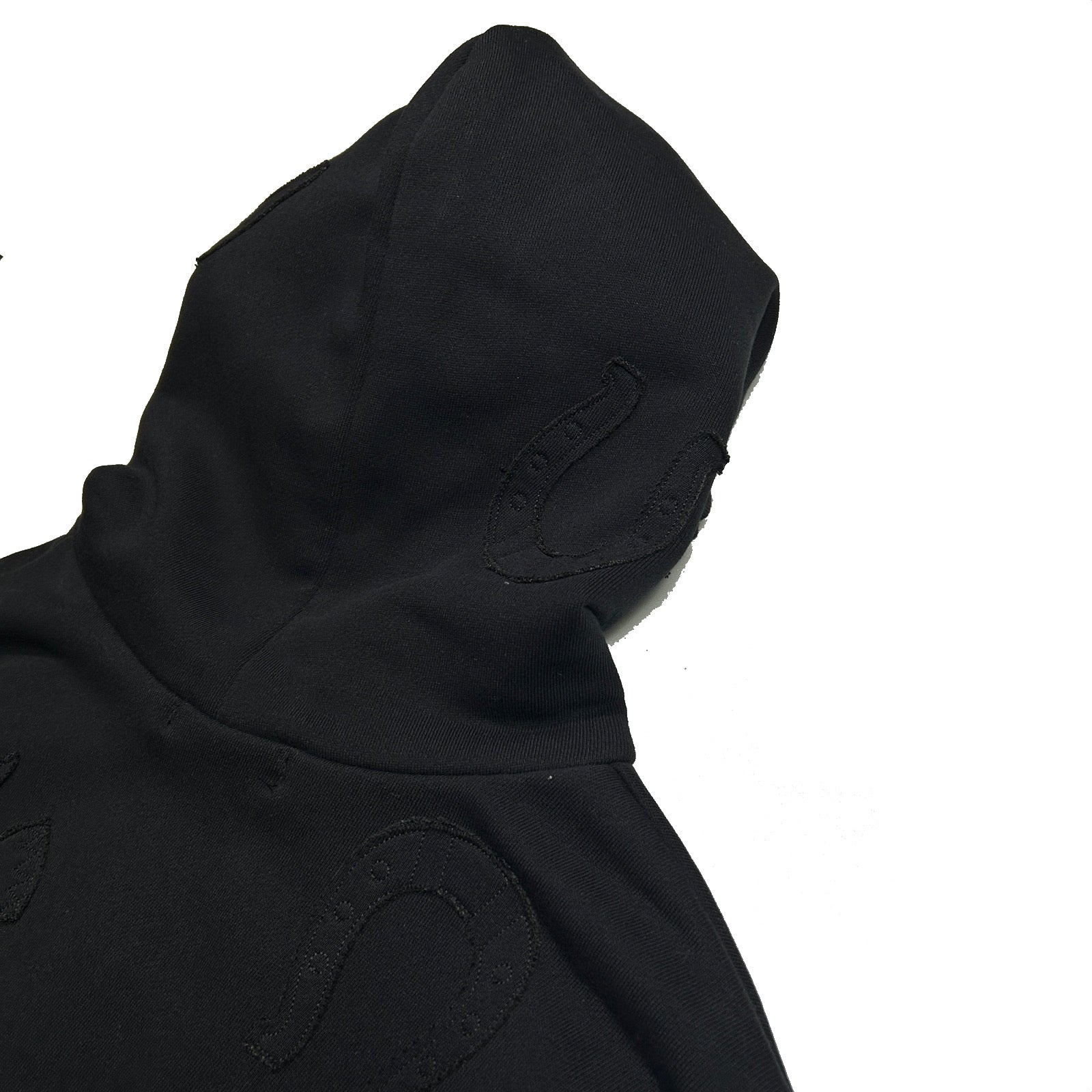 Load image into Gallery viewer, MIX EMBROIDERY PATCH HOODIE / BLACK