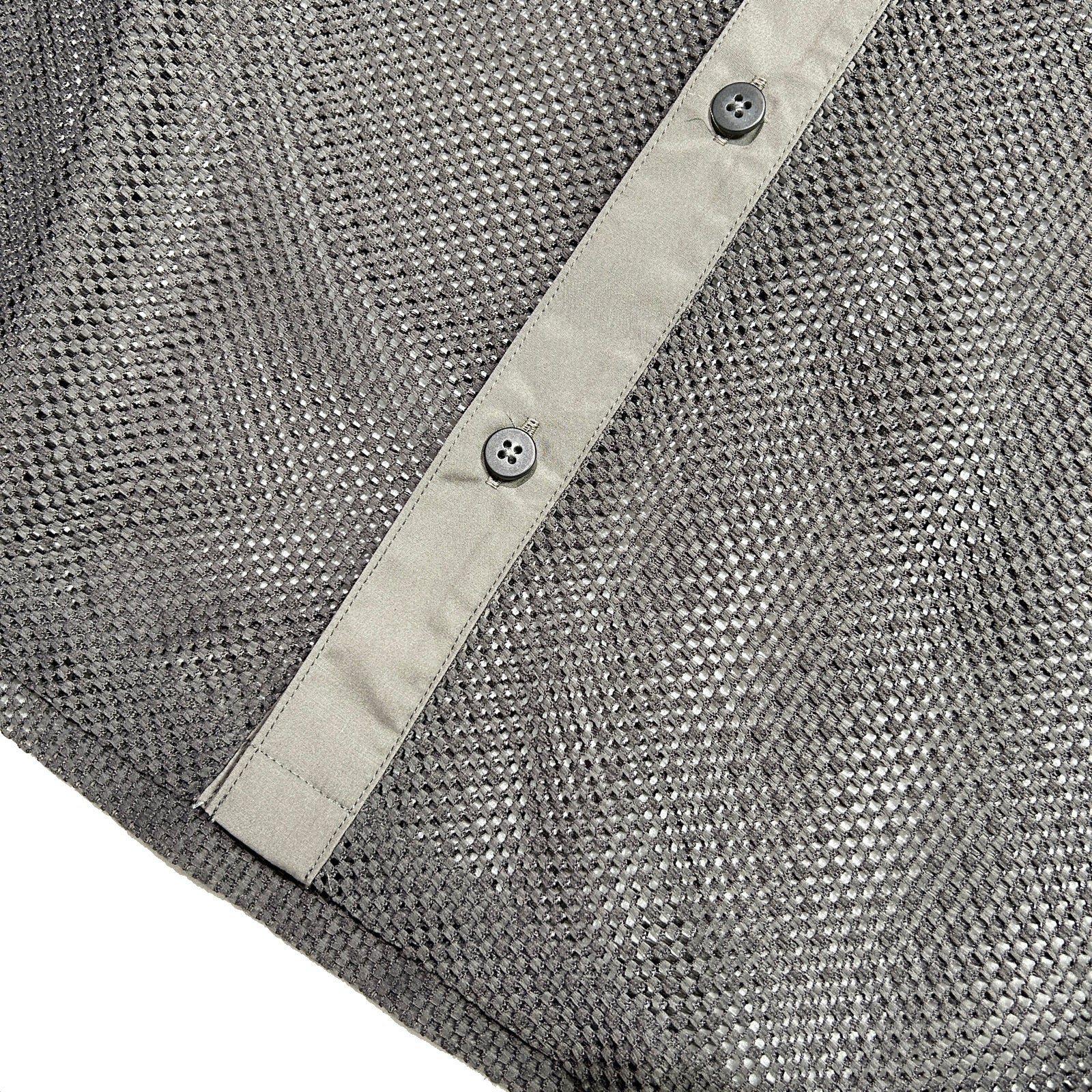 将图片加载到图库查看器,MESH SHIRT SMILE CRYSTAL / GRAY