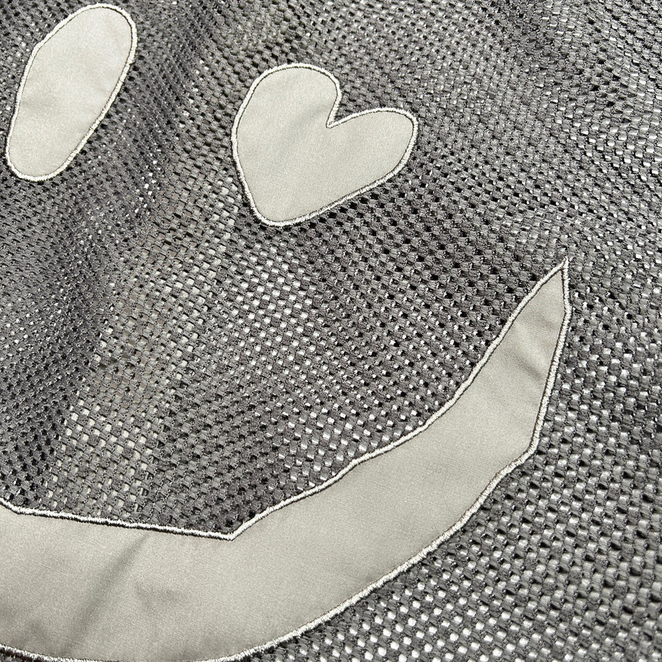 将图片加载到图库查看器,MESH SHIRT SMILE CRYSTAL / GRAY