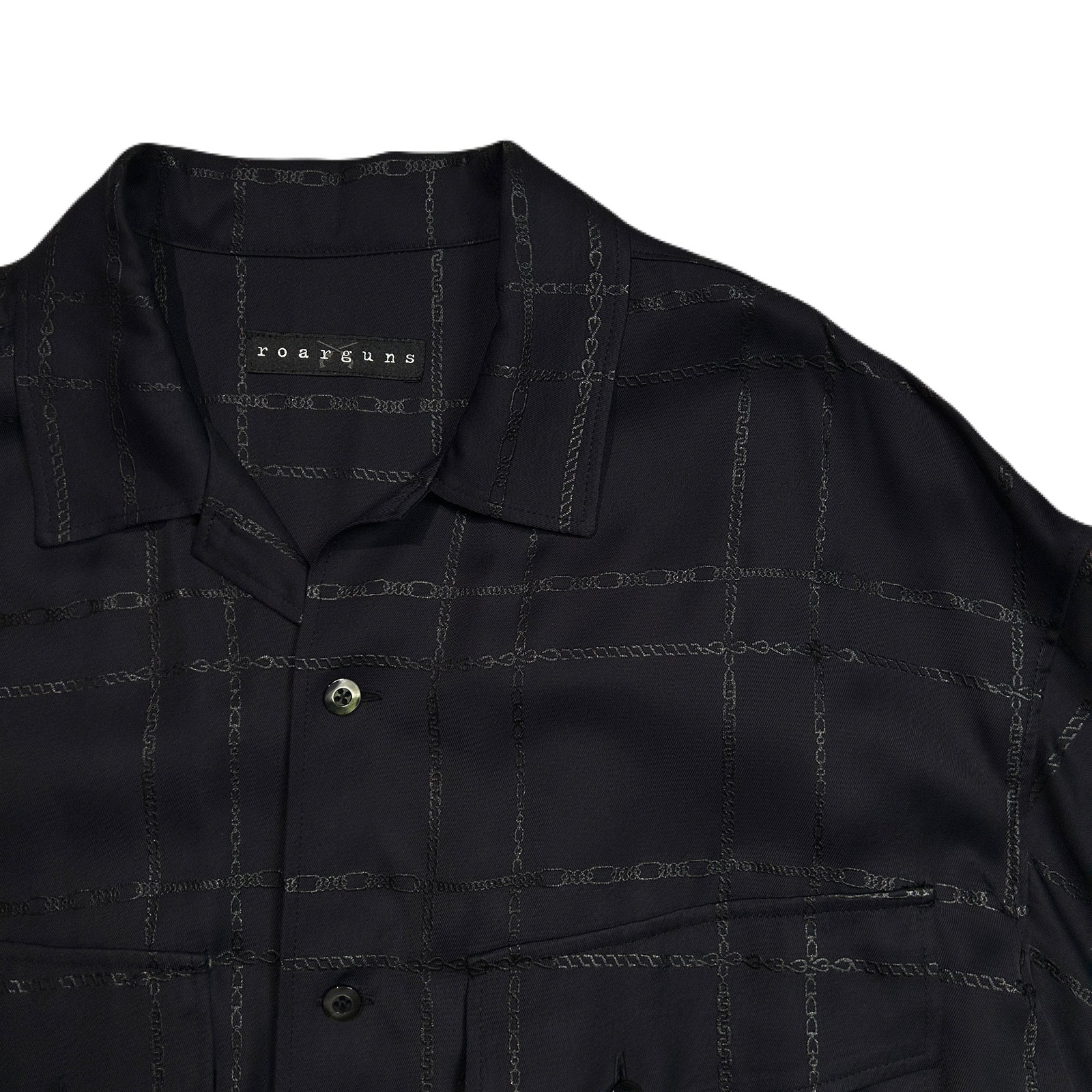Load image into Gallery viewer, CHAIN CHECK SHIRT / BLACK