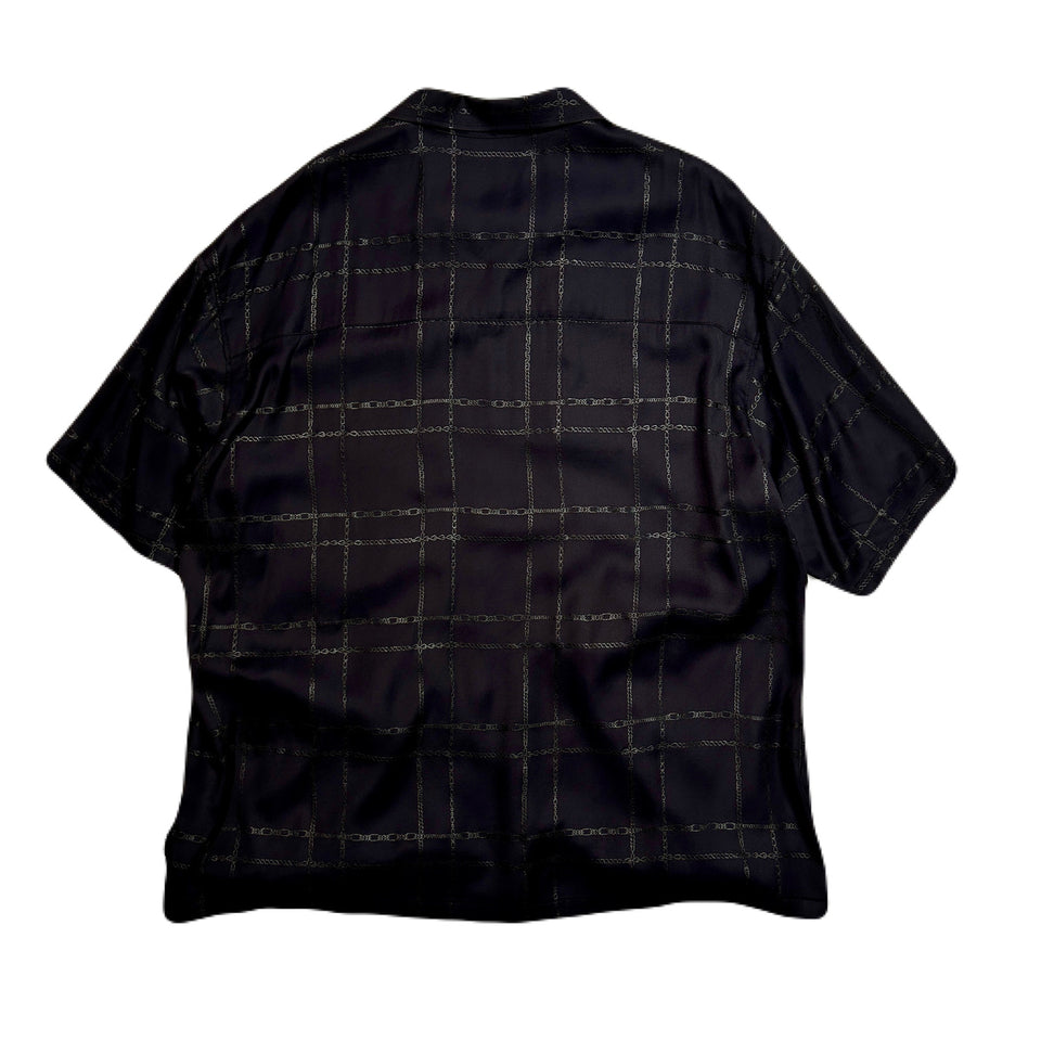Load image into Gallery viewer, CHAIN CHECK SHIRT / BLACK