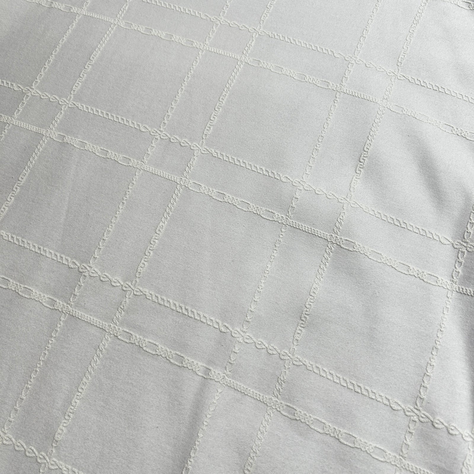 Load image into Gallery viewer, CHAIN CHECK PRINT T-SHIRT / WHITE*WHITE