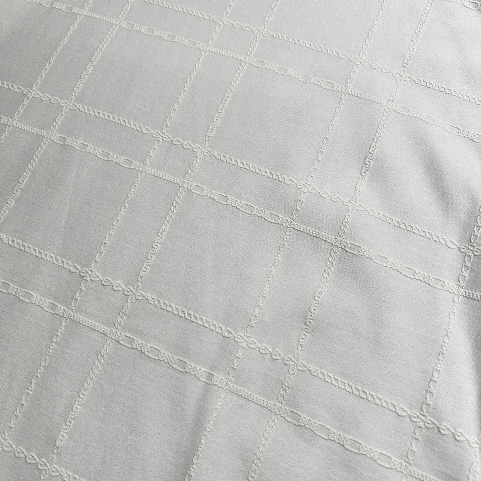Load image into Gallery viewer, CHAIN CHECK PRINT T-SHIRT / WHITE*WHITE