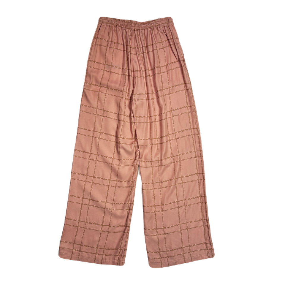 画像をギャラリービューアに読み込む, WOMENS CHAIN CHECK PANTS / PINK