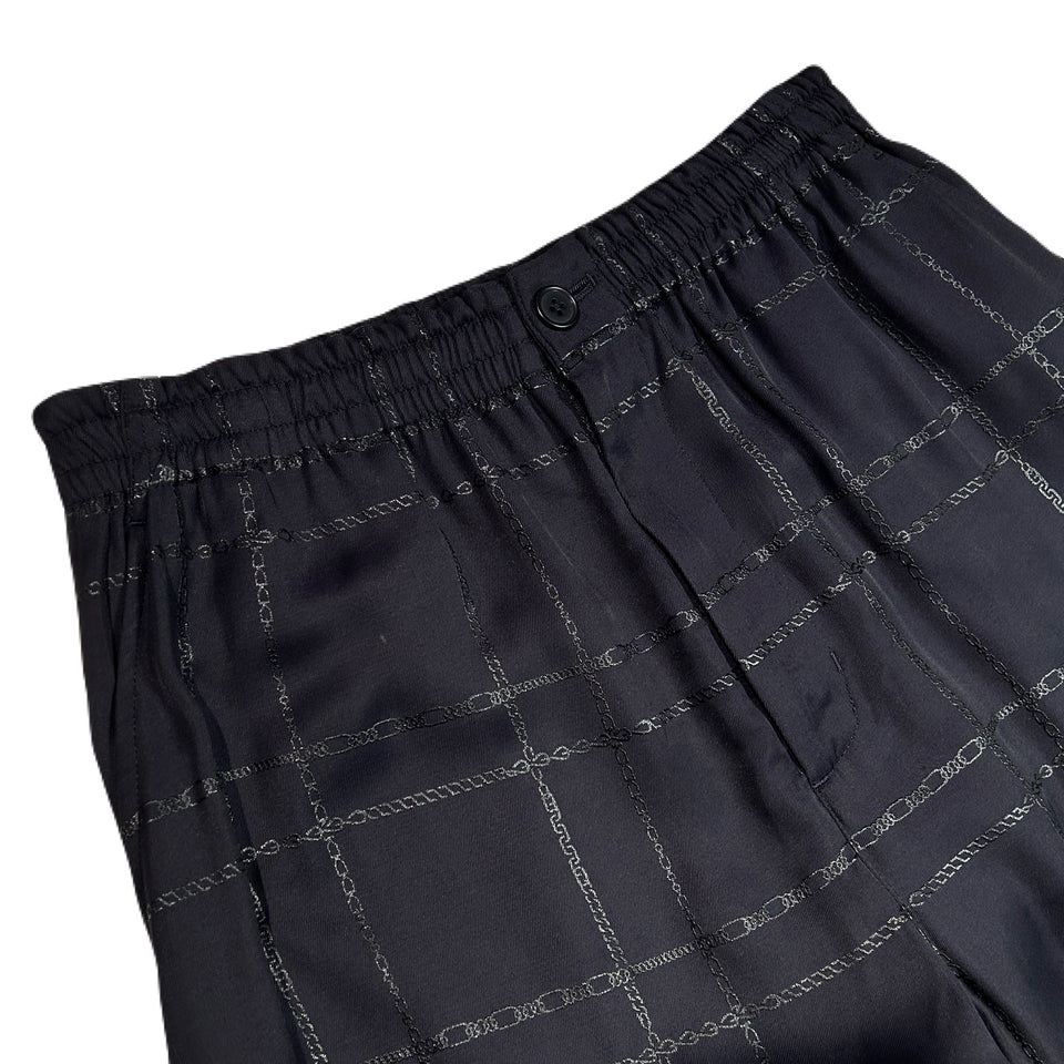 将图片加载到图库查看器,WOMENS CHAIN CHECK PANTS / BLACK
