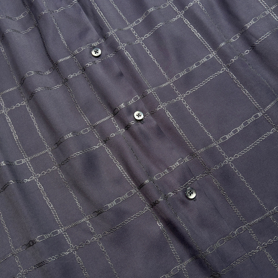 画像をギャラリービューアに読み込む, WOMENS CHAIN CHECK DRESS / BLACK