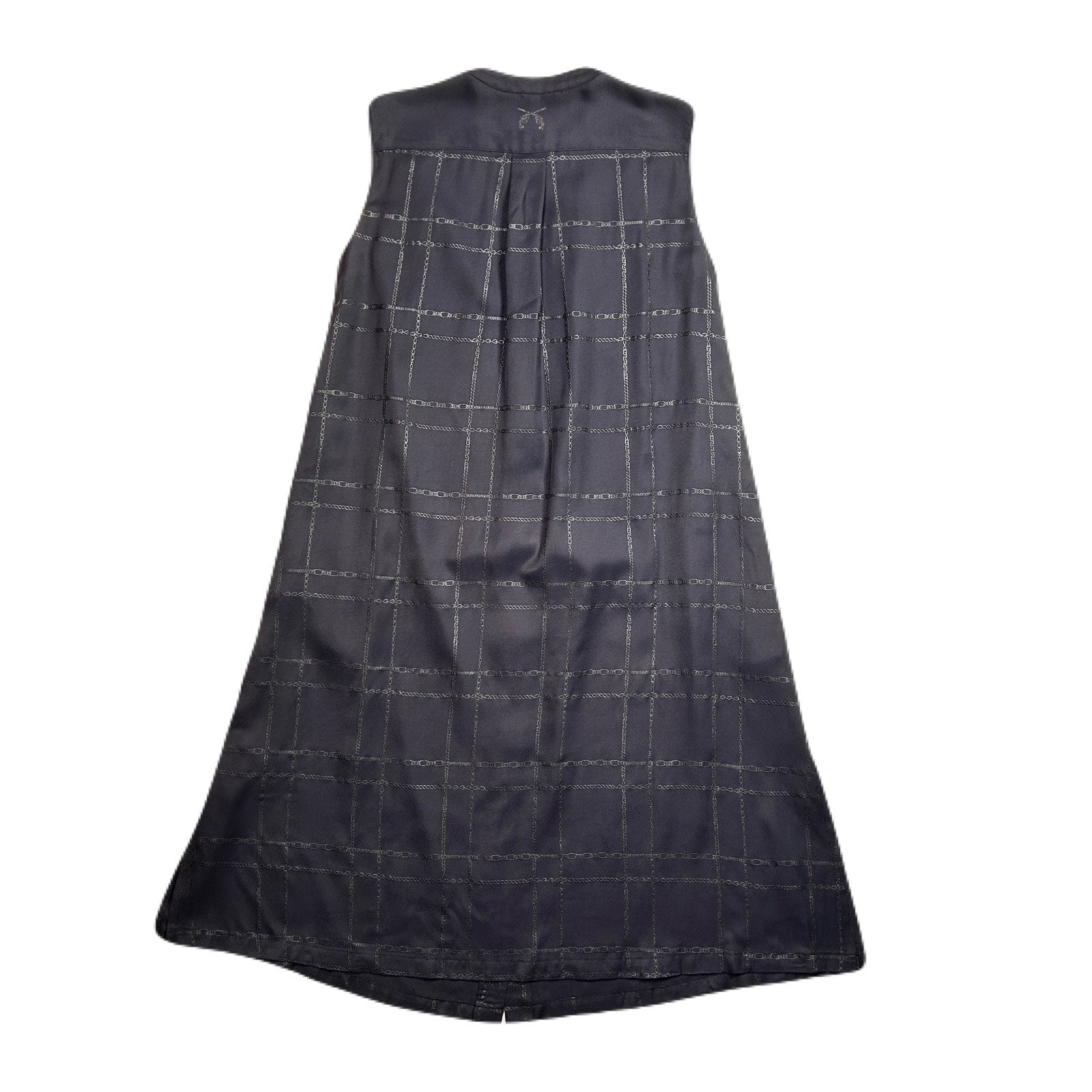 画像をギャラリービューアに読み込む, WOMENS CHAIN CHECK DRESS / BLACK