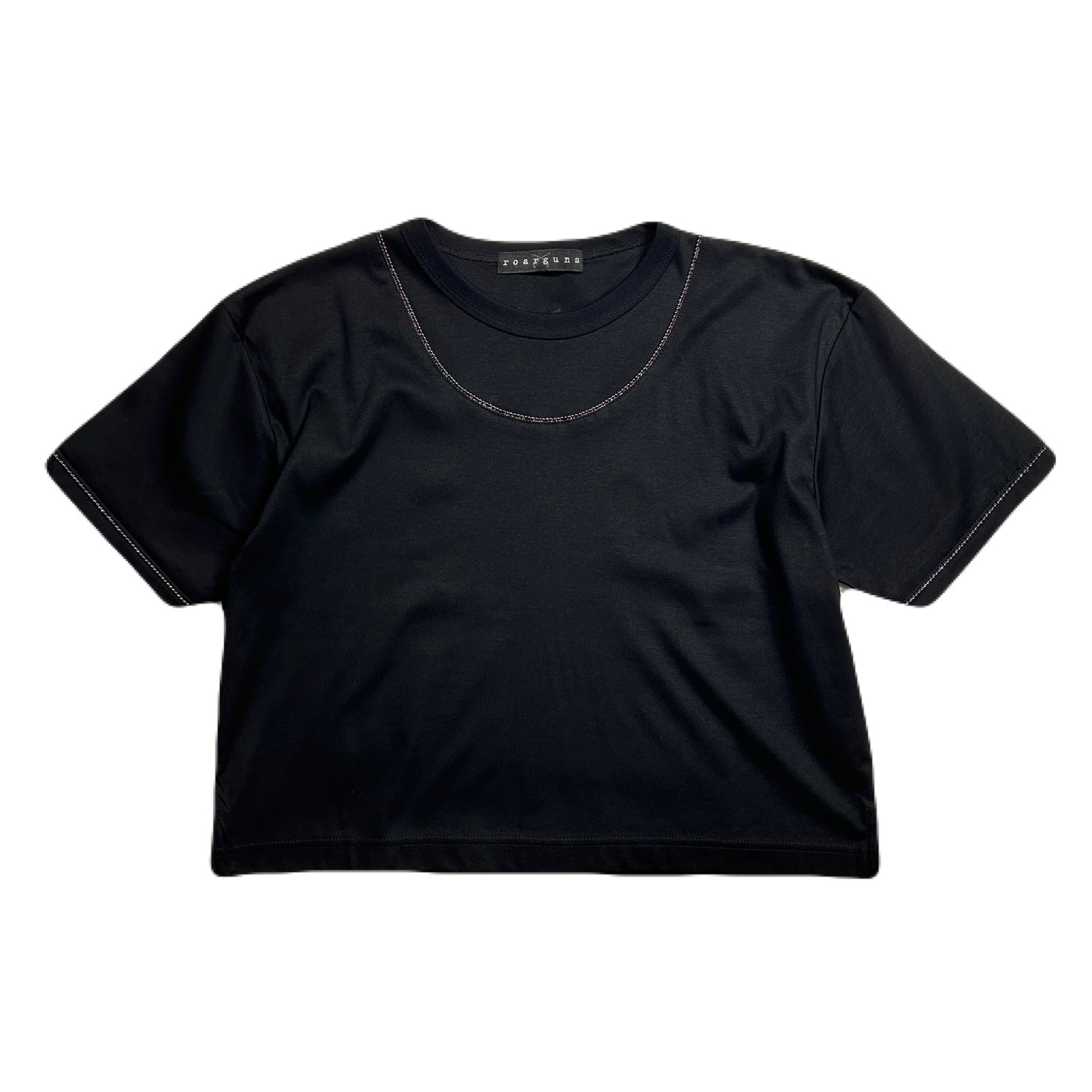 Load image into Gallery viewer, WOMENS BALL CHAIN T-SHIRT / BLACK