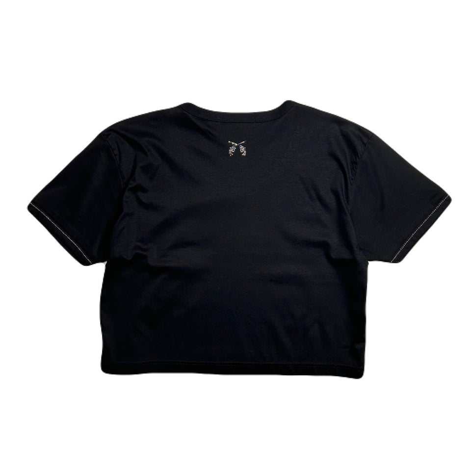 Load image into Gallery viewer, WOMENS BALL CHAIN T-SHIRT / BLACK