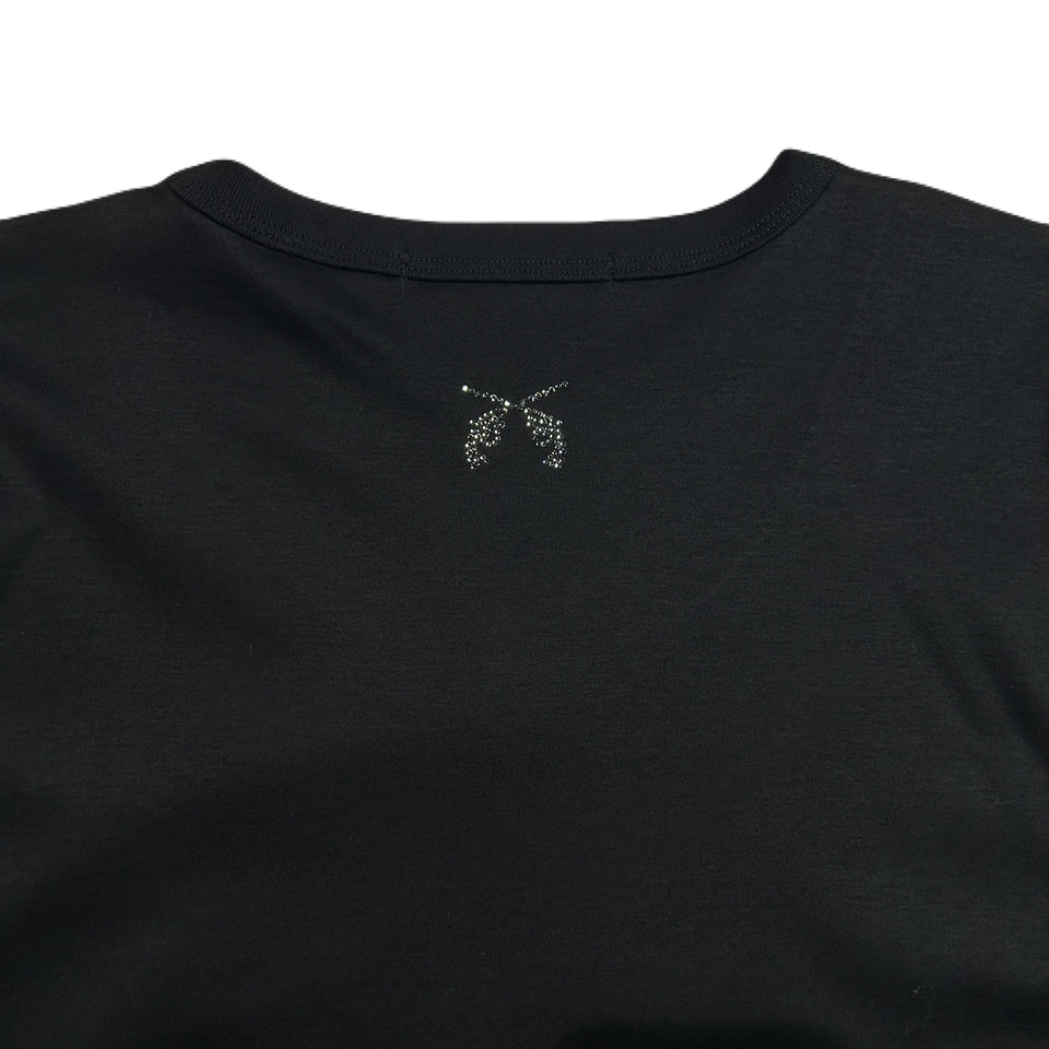 Load image into Gallery viewer, WOMENS BALL CHAIN T-SHIRT / BLACK
