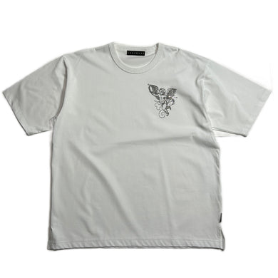 ANGEL FRONT PRINT T / WHITE