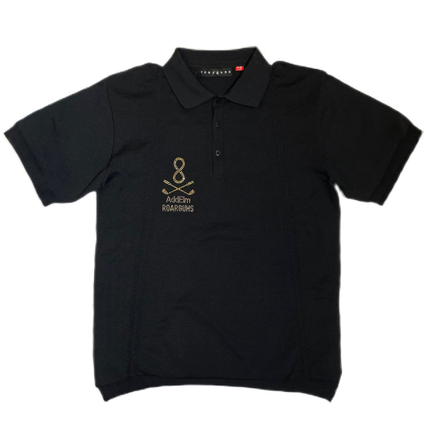 AddElm KNIT POLO / BLACK
