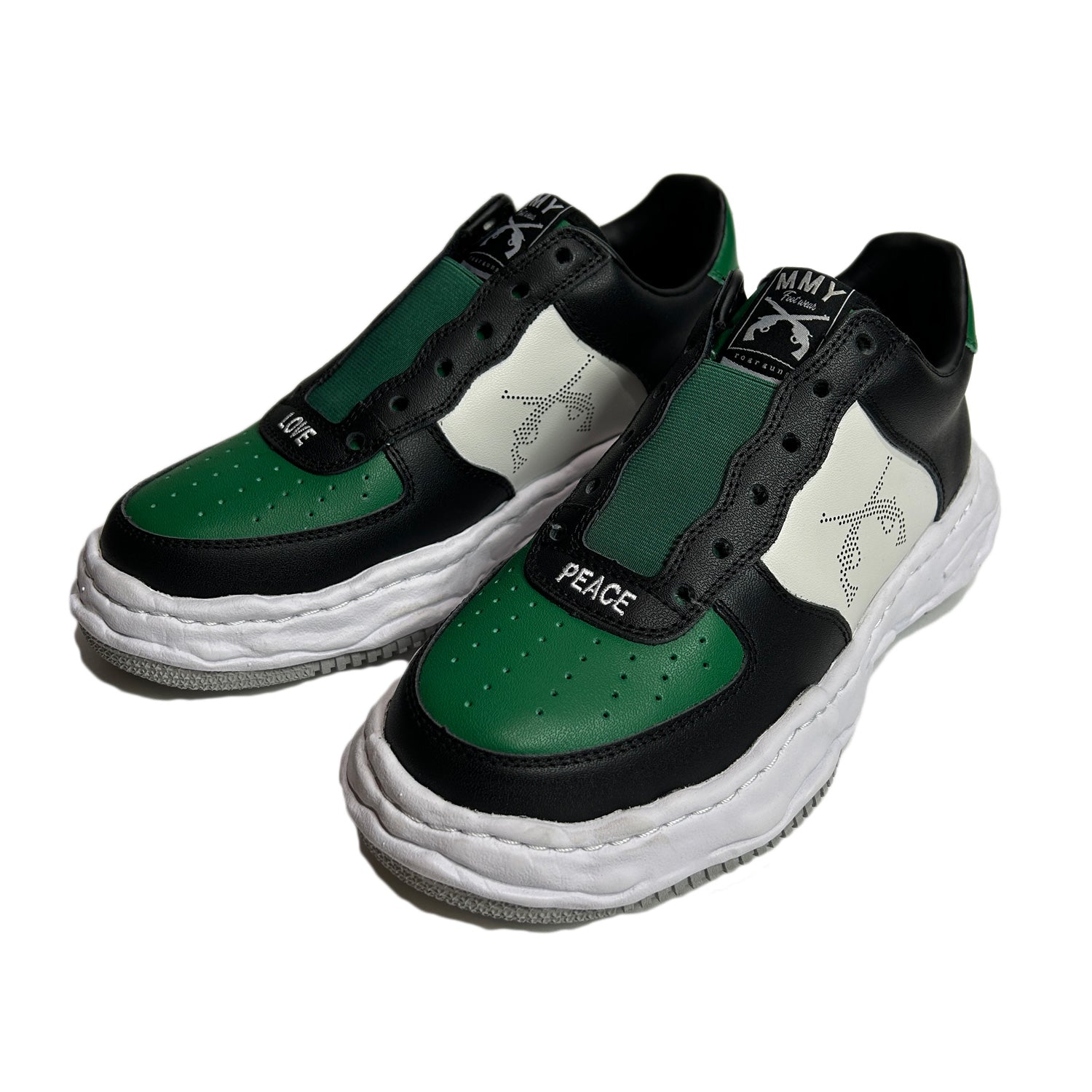 将图片加载到图库查看器,roarguns × Maison MIHARAYASUHIRO SNEEKER / GREEN x WHITE