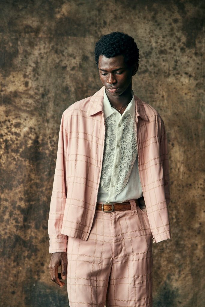 Load image into Gallery viewer, CHAIN CHECK JACKET / PINK