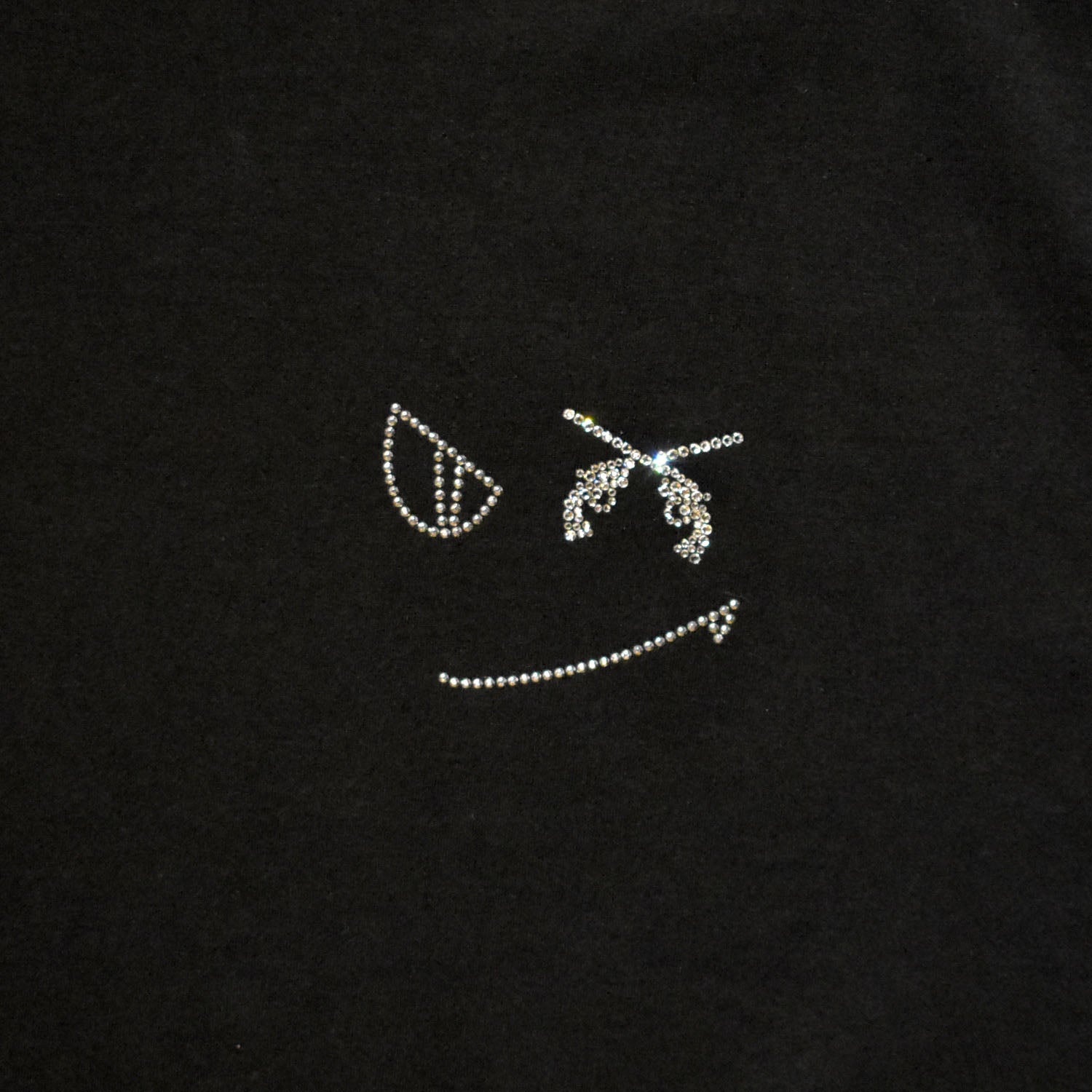 画像をギャラリービューアに読み込む, AMERICAN COTTON FACE CRYSTAL T / BLACK