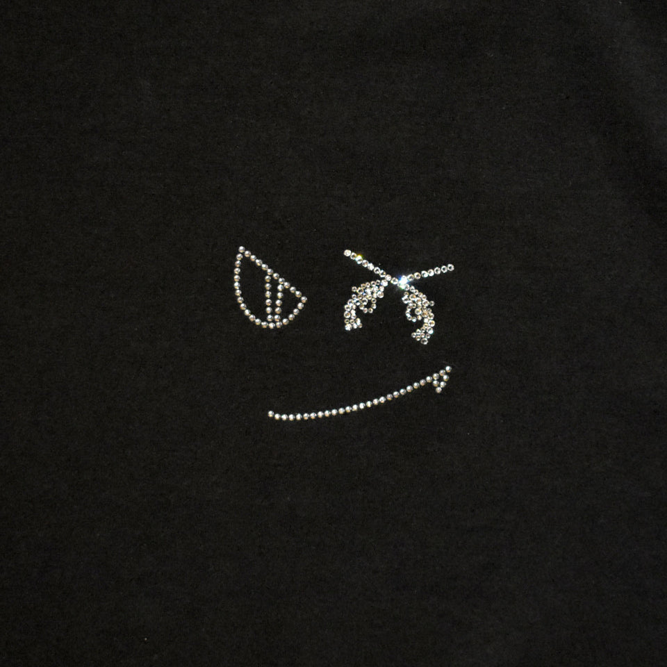 画像をギャラリービューアに読み込む, AMERICAN COTTON FACE CRYSTAL T / BLACK