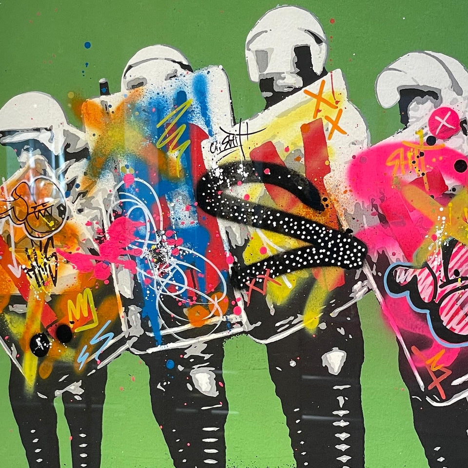 Load image into Gallery viewer, MARTIN WHATSON / Hand FInished LOVE COPS (GREEN)