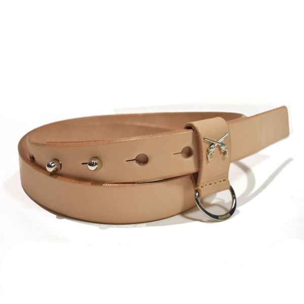 CROSSGUN COWLEATHER BELT / BEIGE