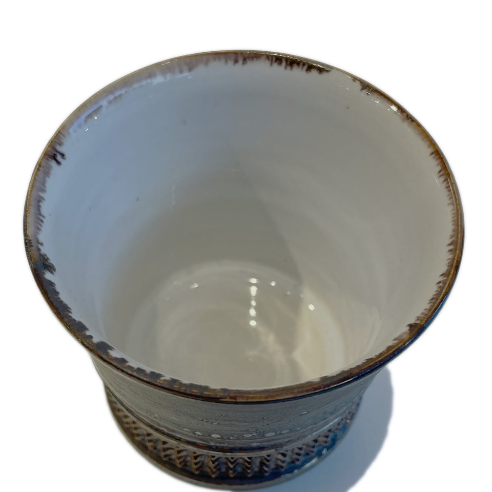 Load image into Gallery viewer, SHIRO HAMANAKA CERAMIC CUP LEOPARD STUDS SH135