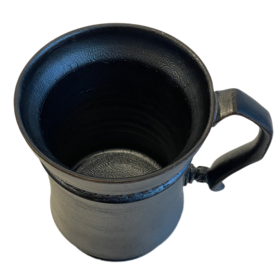 Load image into Gallery viewer, SHIRO HAMANAKA CERAMIC MUG LEATHER STUDS SHP016
