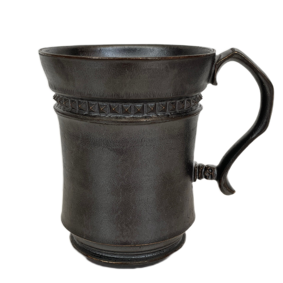 Load image into Gallery viewer, SHIRO HAMANAKA CERAMIC MUG LEATHER STUDS SHP016