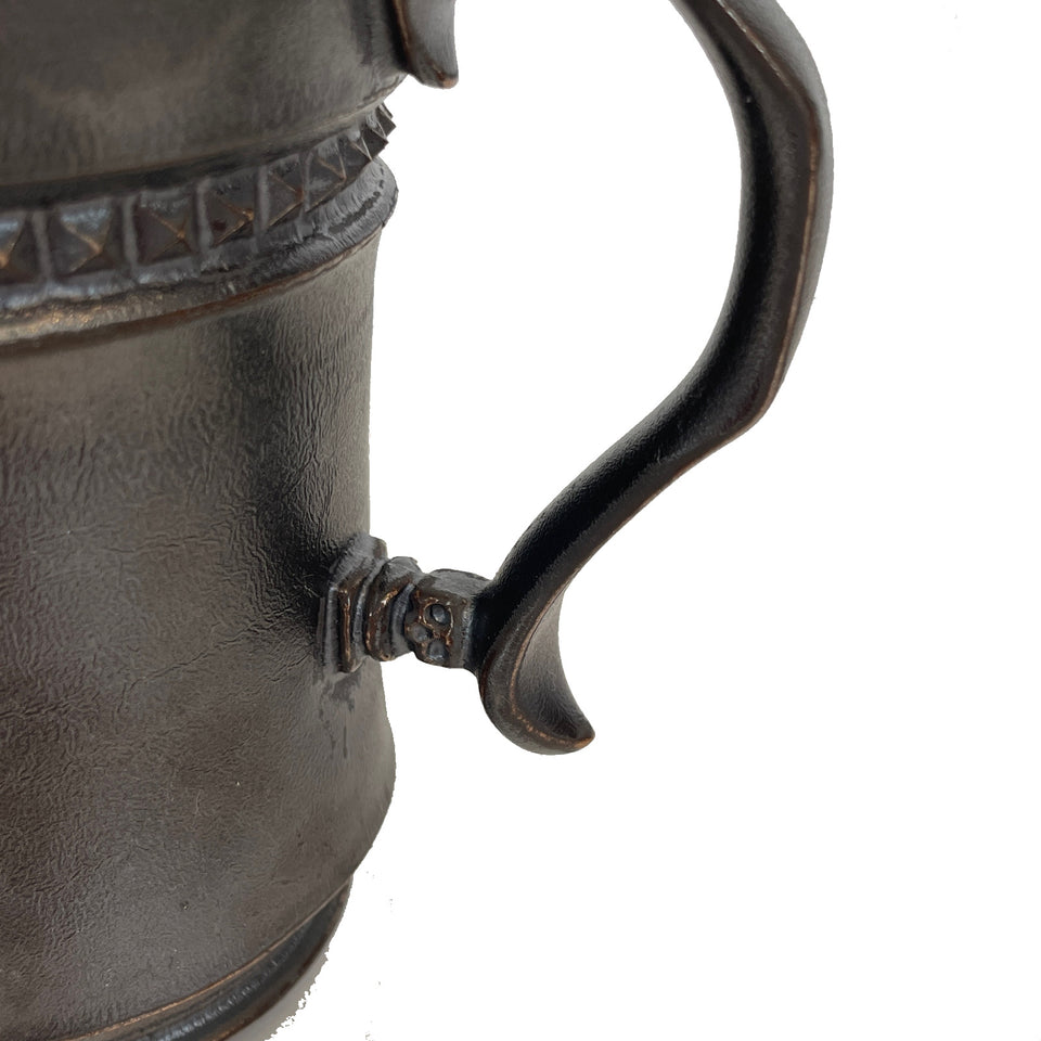 Load image into Gallery viewer, SHIRO HAMANAKA CERAMIC MUG LEATHER STUDS SHP016