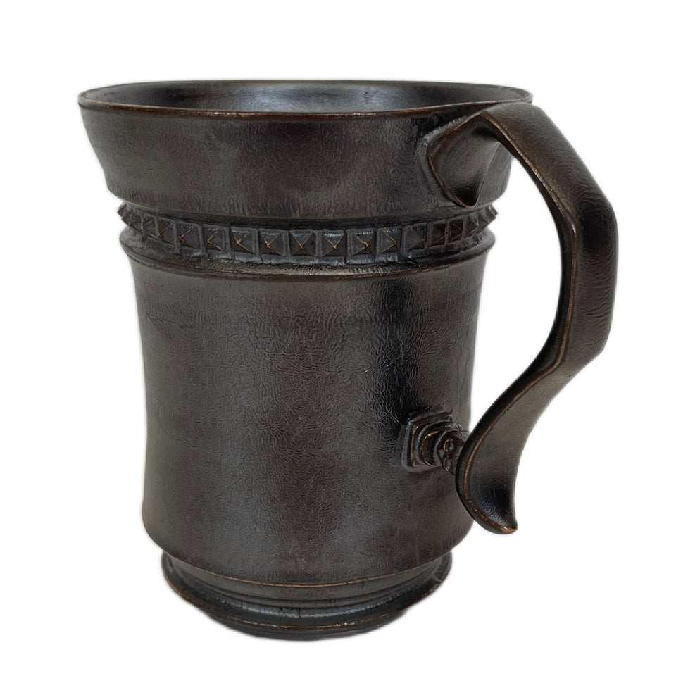 Load image into Gallery viewer, SHIRO HAMANAKA CERAMIC MUG LEATHER STUDS SHP016