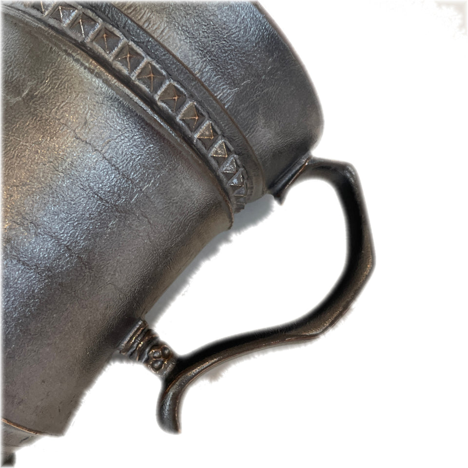 Load image into Gallery viewer, SHIRO HAMANAKA CERAMIC MUG LEATHER STUDS SHP016
