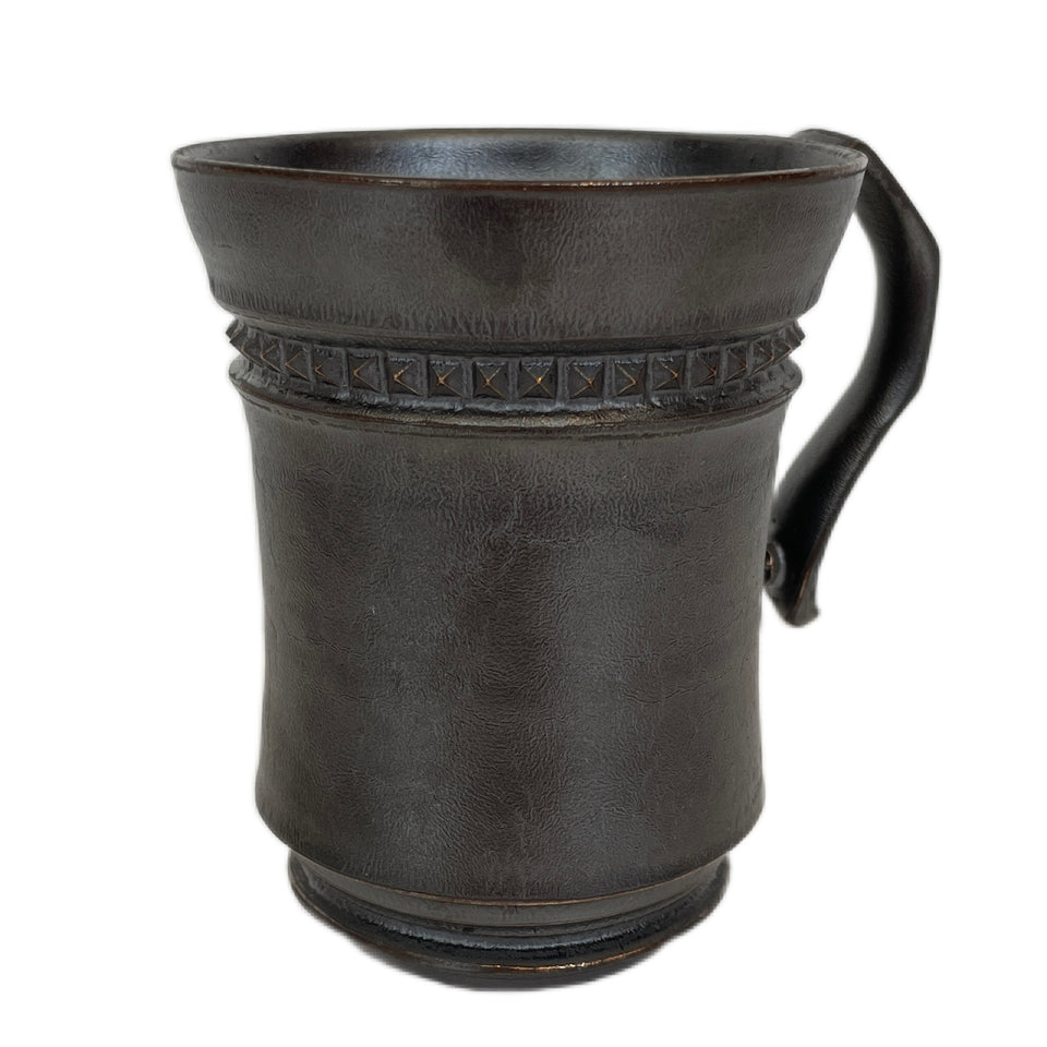 Load image into Gallery viewer, SHIRO HAMANAKA CERAMIC MUG LEATHER STUDS SHP016