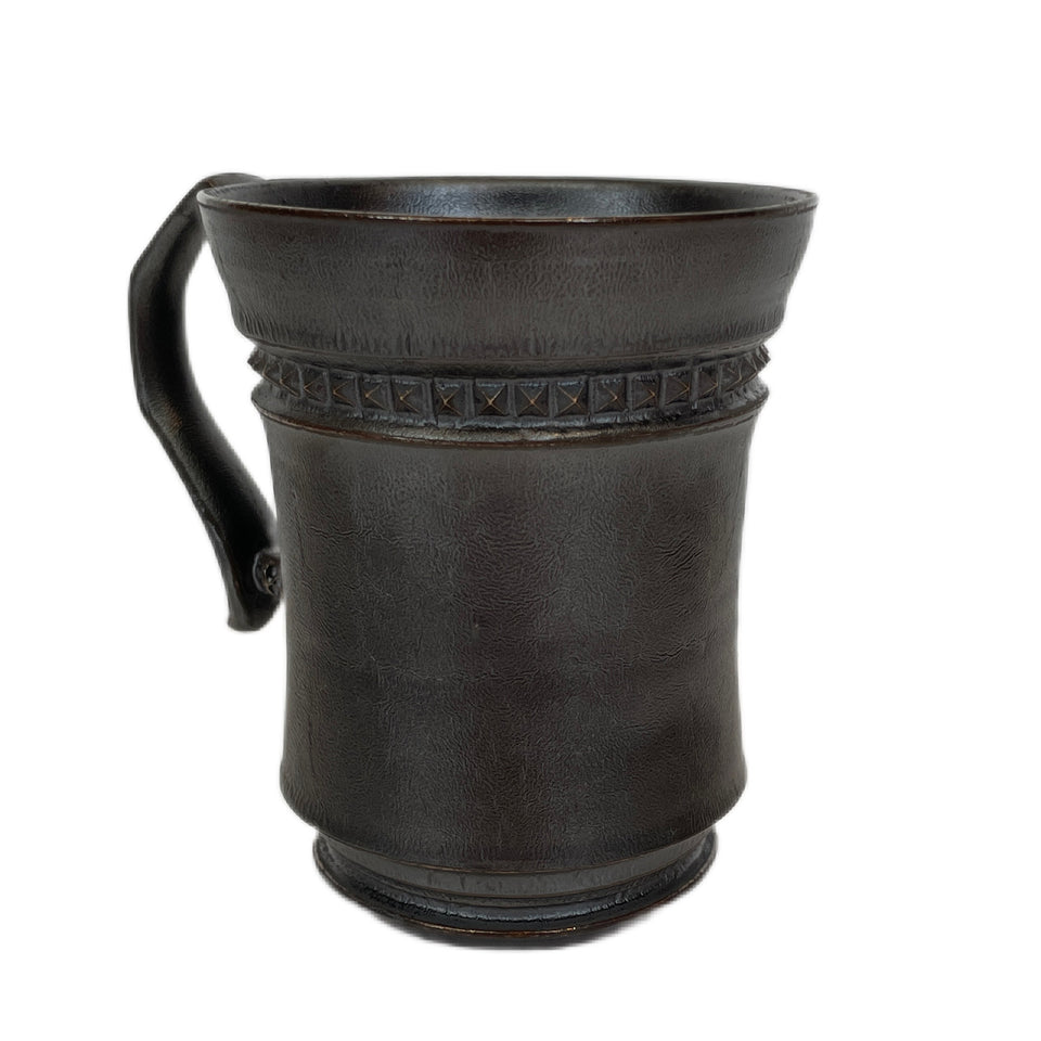 Load image into Gallery viewer, SHIRO HAMANAKA CERAMIC MUG LEATHER STUDS SHP016