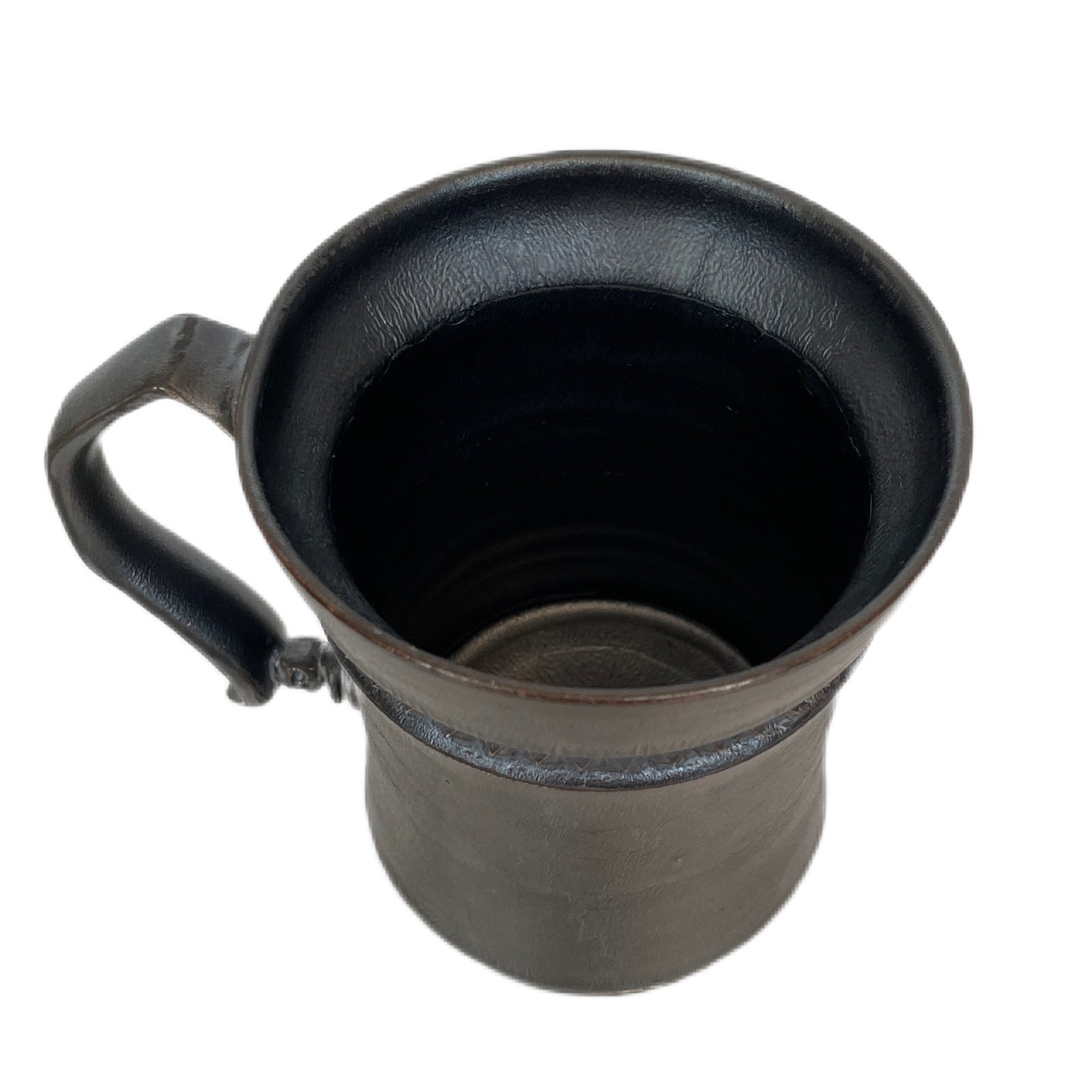Load image into Gallery viewer, SHIRO HAMANAKA CERAMIC MUG LEATHER STUDS SHP016