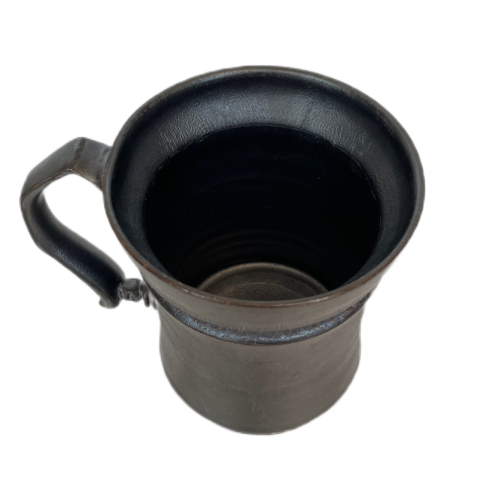 Load image into Gallery viewer, SHIRO HAMANAKA CERAMIC MUG LEATHER STUDS SHP016