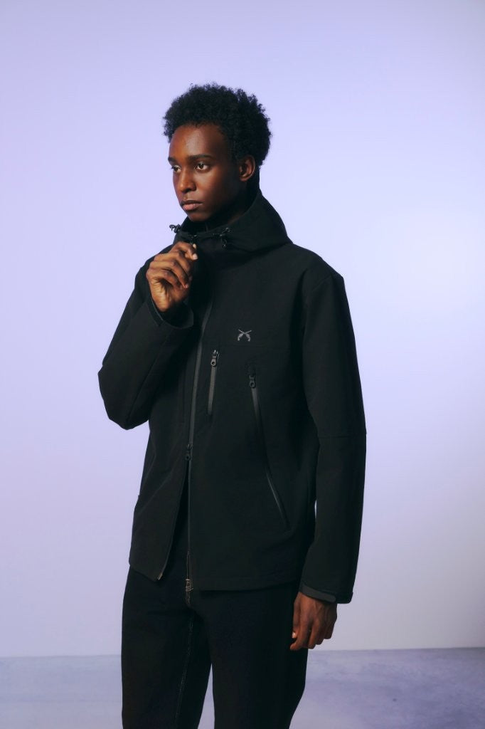 将图片加载到图库查看器，REFLECTOR PRINT SHELL PARKA  / BLACK