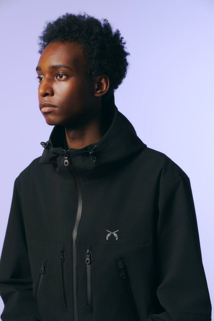 将图片加载到图库查看器，REFLECTOR PRINT SHELL PARKA  / BLACK