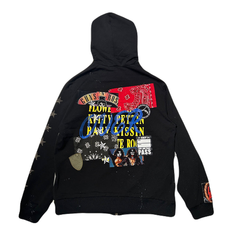 Load image into Gallery viewer, OVERDESIGN REMAKE HOODIE OD02 / BLACK