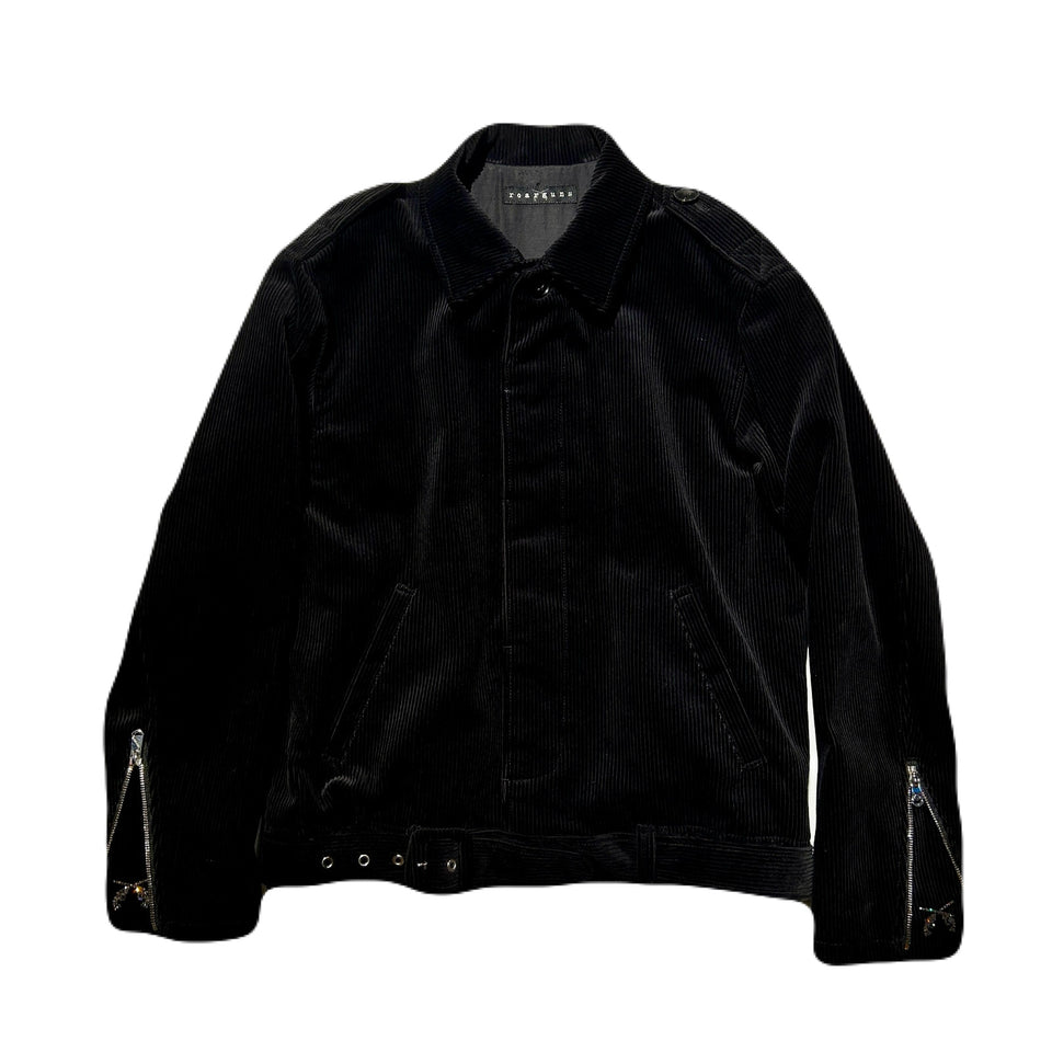 将图片加载到图库查看器，CORDUROY RIDERS JACKET / BLACK