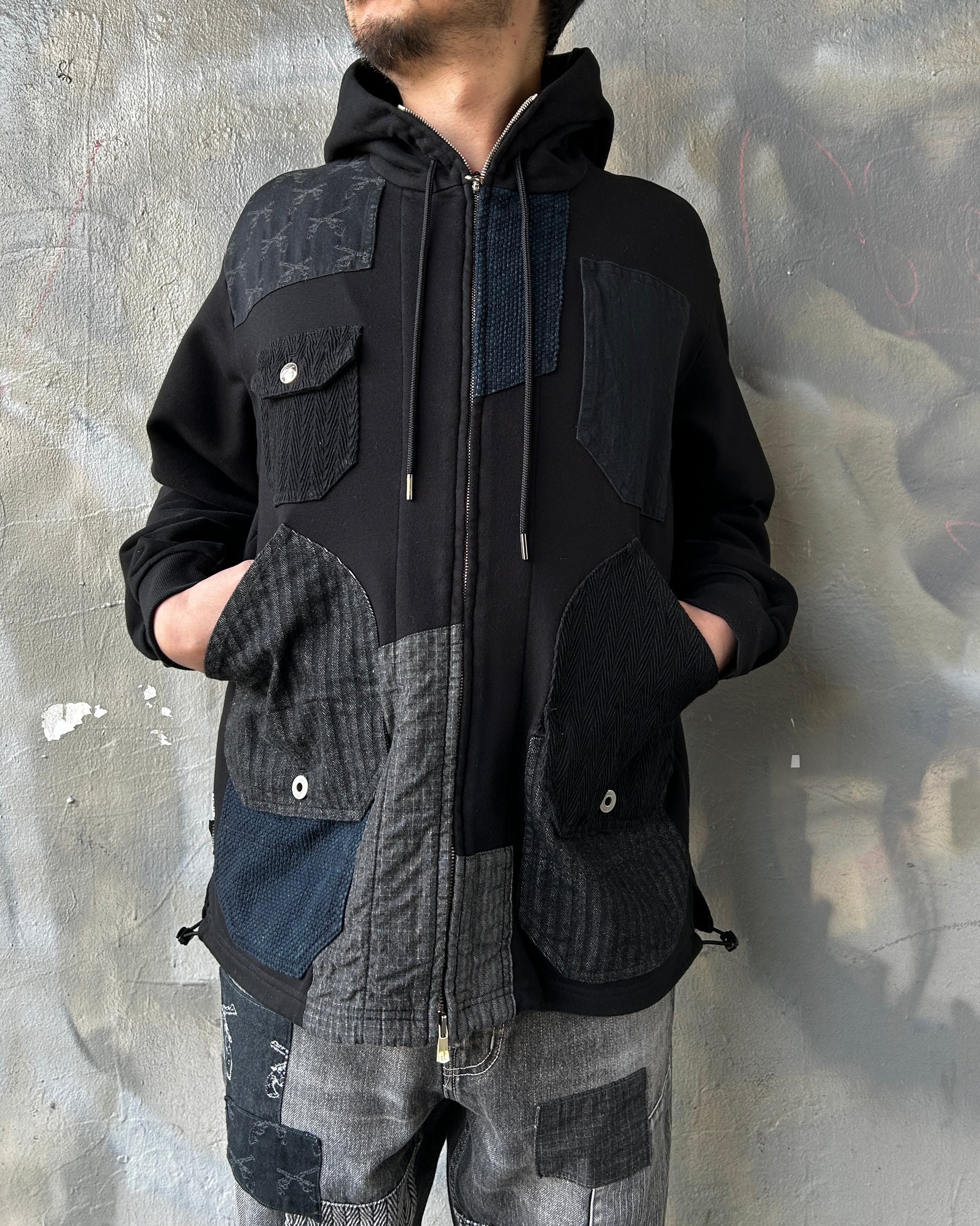 画像をギャラリービューアに読み込む, x FDMTL CROSSGUN METAL HOODIE / BLACK
