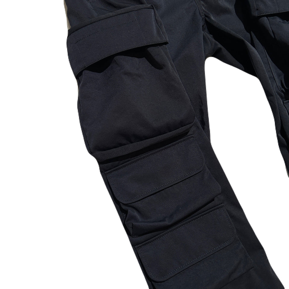 Load image into Gallery viewer, 3 POCKET CHINO CARGO PANTS CROSSGUN / BLACK